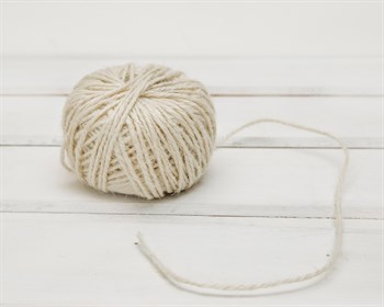 Шпагат джутовый белый ( 2 мм), 50 м У0550006 - фото 7226