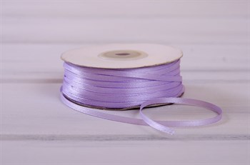 Лента атласная, 3 мм, сиреневая, 1 м У0530010 - фото 7744