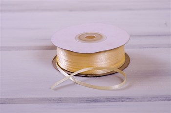 Лента атласная, 3 мм, светло-персиковая, 1 м У0530023 - фото 7757