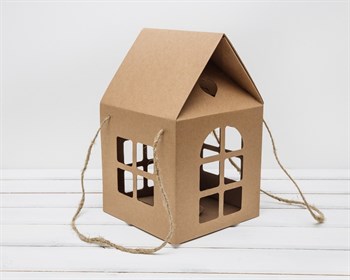 УЦЕНКА Коробка декоративная Домик с ручками и окошками, 20х20х32 см У0109013-УЦ - фото 7791