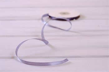 Лента атласная, 6 мм, светло-серая, 27 м У0520003-Б - фото 7876