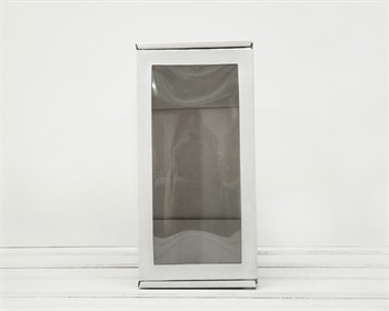 Коробка для двух ёлочных шаров с окошком, 24х12х12 см, из плотного картона, белая У0115015 - фото 8029