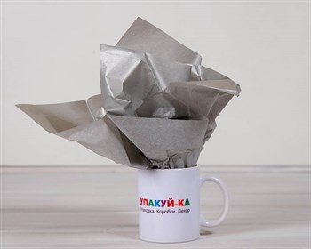 УЦЕНКА Бумага тишью, серебряная, 50х66 см У0201023-УЦ - фото 8085