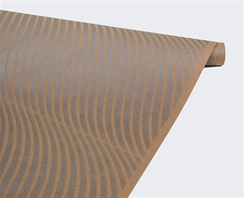 Бумага упаковочная, волна серебряная, 70см х 10м, крафт, 1 рулон У0203037 - фото 8321