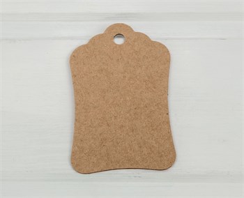 Бирка картонная, 8х5 см, крафт У1202010 - фото 8394
