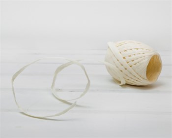 Рафия бумажная, слоновая кость, 20 ярдов У0560022 - фото 8499