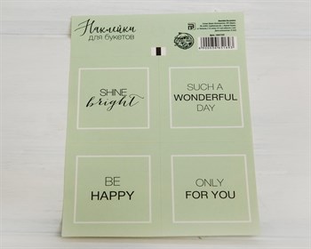 Наклейки «Only for you», квадратные, 5,5х6 см, лист 4 шт. У1201018 - фото 8651