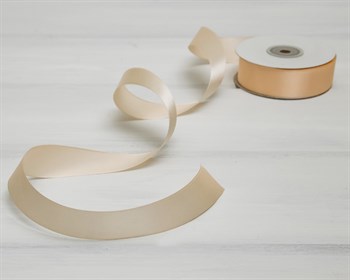 Лента атласная, 24 мм, персиковая, 1 м У0510035 - фото 8667