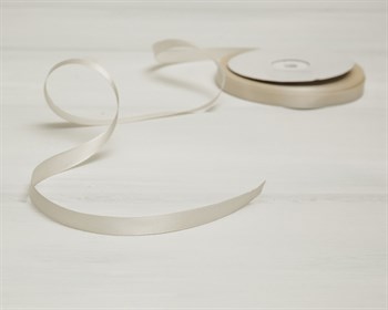 Лента атласная, 10 мм, слоновая кость, 1 м У0505003 - фото 8689