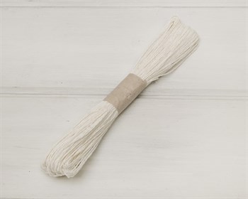 Шнур бумажный, белый, 47 м У0550027 - фото 8693