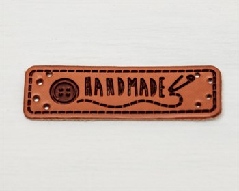 Нашивка, «Hand made», булавка, 5х1,5 см, 1 шт. У1207003 - фото 8718