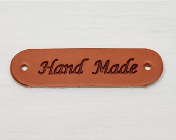 Нашивка, «Hand made», 4,5х1,3 см, 1 шт. У1207001 - фото 8721