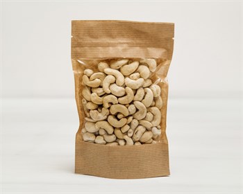 Пакет Дой-пак с zip-lock и окошком, 18,5х12х3,5 см, окно 10 см, коричневый У0703004 - фото 8732