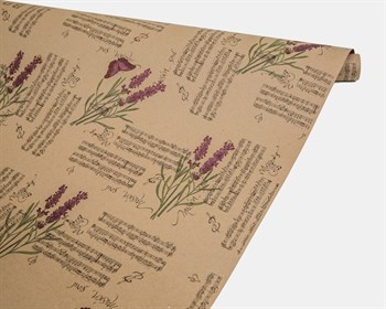 Бумага упаковочная, 70гр/м2, лаванда блюз, 72см х 10м, 1 рулон У0203090 - фото 8813