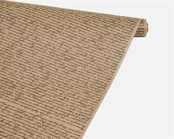 Бумага упаковочная, 40гр/м2, рукопись черная, 72см х 10м, 1 рулон У0203077 - фото 8829