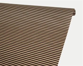 Бумага упаковочная, 40гр/м2, полосы черные, 72см х 10м, 1 рулон У0203082 - фото 8847