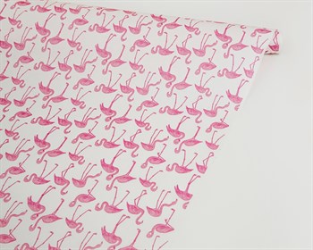 Бумага упаковочная, 50гр/м2, фламинго, 72см х 10м, 1 рулон У0203096 - фото 8859