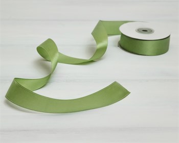 Лента атласная, 24 мм, светло-зеленая, 22 м У0510034-Б22 - фото 8970
