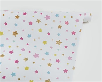 Бумага упаковочная, 70х100 см, звёздочки, 1 лист У0203118 - фото 9243
