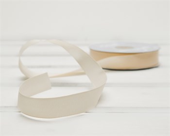 Лента репсовая, 20 мм, слоновая кость, 27 м У0507007-Б - фото 9395