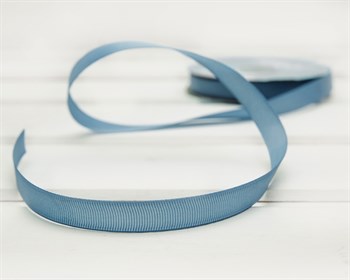 Лента репсовая, 12 мм, темно-голубая, 1 м У0508011 - фото 9414