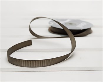 Лента репсовая, 12 мм, хаки, 1 м У0508015 - фото 9417