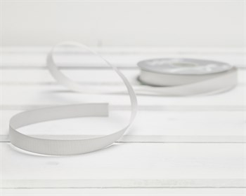 Лента репсовая, 12 мм, белая, 27 м У0508001-Б - фото 9445