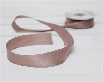 Лента атласная, 24 мм, светлый мокко, 1 м У0510047 - фото 9486