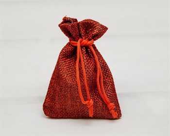 Мешочек подарочный из холщи, 7х9 см, красный, 1 шт. У1601002 - фото 9516