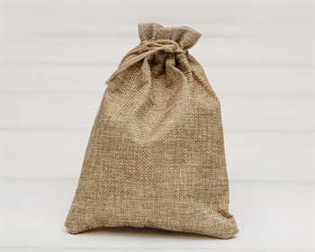 Мешочек подарочный из холщи, 14х20 см, цвет натуральный, 1 шт. У1601008 - фото 9523