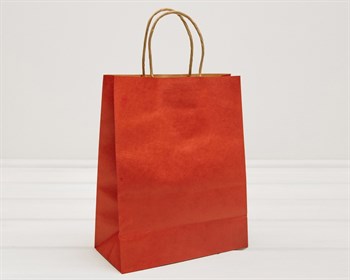 Пакет подарочный, 26х21х10 см, с кручеными ручками, красный У0702009 - фото 9585