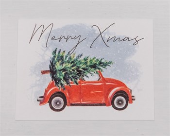 Открытка «Merry Xmas», 8х6 см, 1 шт. У1206081 - фото 9638