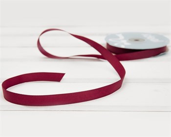 Лента репсовая, 12 мм, темно-сливовая, 27 м У0508016-Б - фото 9910