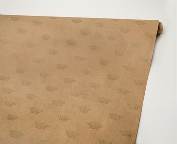 Бумага упаковочная, 40гр/м2, короны, 72см х 10м, 1 рулон У0203101 - фото 9939