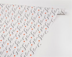 Бумага упаковочная, 70х100 см, «Love you», 1 лист У0203143