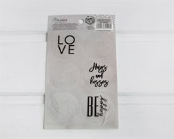 Наклейки прозрачные «LOVE», круглые, d=4 см, лист 6 шт. У1201054