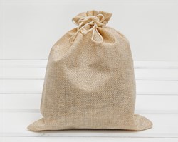 Мешочек подарочный из холщи, 20х24 см, бежевый, 1 шт. У1601016