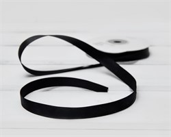 Лента атласная, 12 мм, черная, 27 м У0540027-Б