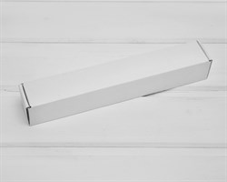 Коробка из плотного картона, 22,6х3,5х3,5 см, белая У0104135