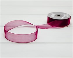 Лента капроновая, 24 мм, вишневая, 27 м У0515008-Б