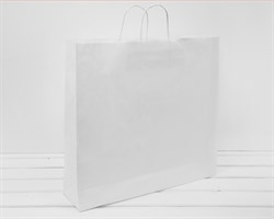 Пакет бумажный, 45х48х12 см, с кручеными ручками, белый У0703037