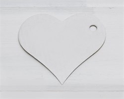 УЦЕНКА Бирка картонная, сердце, белая У1202013-УЦ