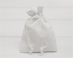 УЦЕНКА Мешочек подарочный из холщи, 9х13 см, белый, 1 шт. У1601005-УЦ