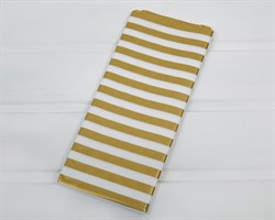 Бумага тишью, белая в золотую полоску, 50х66 см, 10 шт. У0201056-П