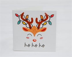 Открытка «ho ho ho», 7х7 см, 1 шт. У1206139
