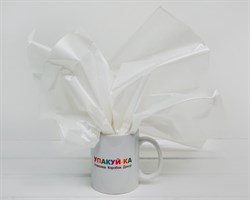 Бумага тишью жемчужная, белая, 50х66 см, 1 лист У0201058