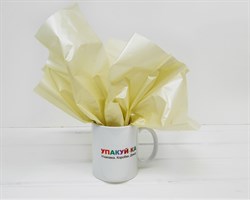 Бумага тишью жемчужная, слоновая кость, 50х66 см, 1 лист У0201059