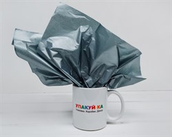 Бумага тишью жемчужная, дымчато-синяя, 50х66 см, 1 лист У0201062