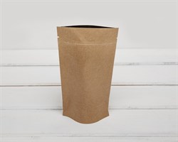 Пакет Дой-пак с zip-lock, 19х10,5х3,5 см, фольгированный, коричневый У0703043