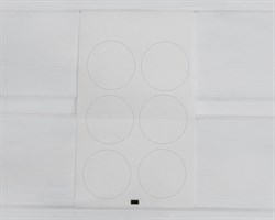 Наклейки прозрачные, круглые, d=4 см, лист 6 шт. У1201074